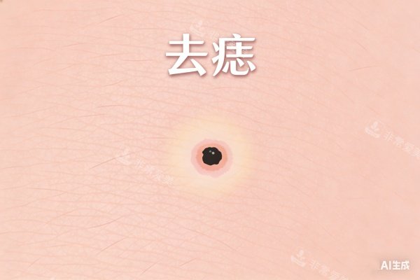 祛痣卡通图展示