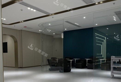 广州丽合整形内部大厅等候区环境