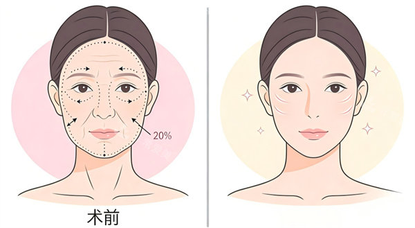 面部抗衰除皱手术前后不到 面部抗衰除皱手术前后不到