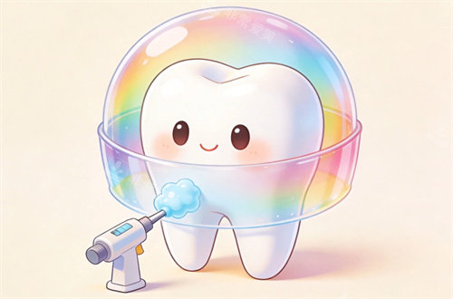 牙齿改善卡通图展示