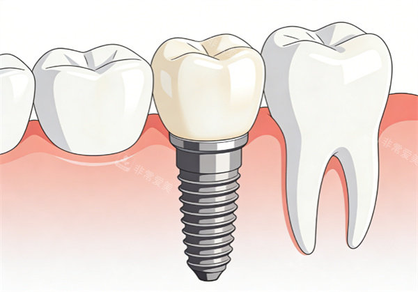 牙齿种植动画展示图