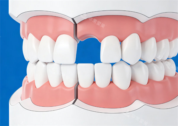 牙齿缺失模型展示图片