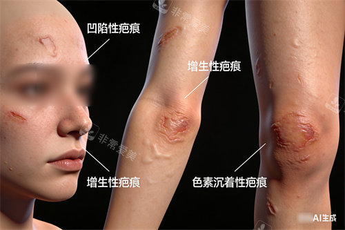 身体各部位疤痕