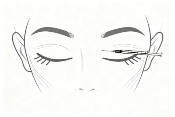 眼部打玻尿酸卡通图 眼部打玻尿酸卡通图