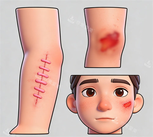 面部手臂关节疤痕