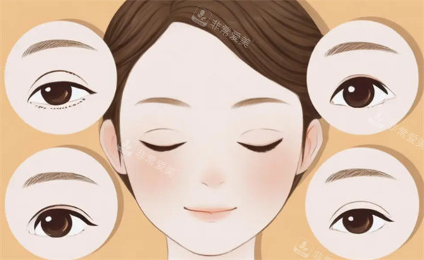 双眼皮整形手术卡通图 双眼皮整形手术卡通图