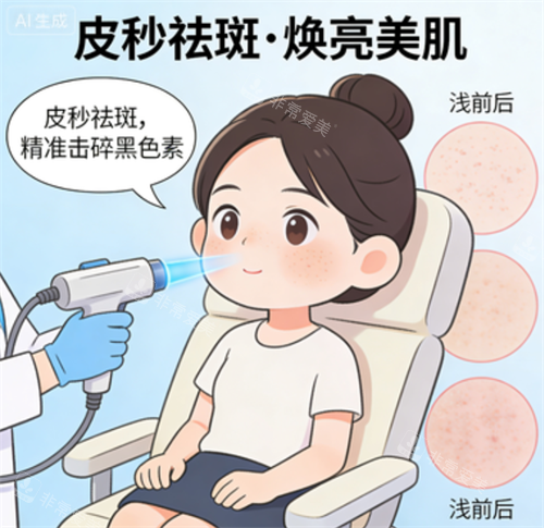 皮秒祛斑前后对比