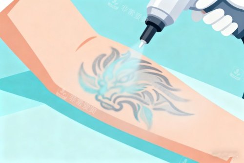 洗纹身卡通展示图