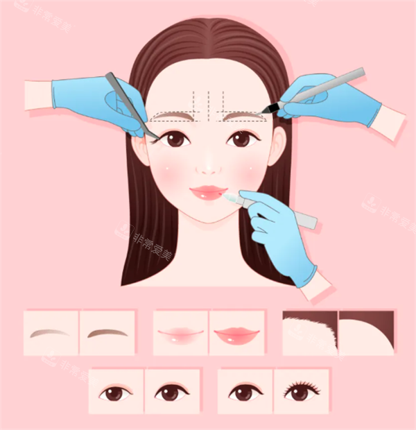 面部整形图
