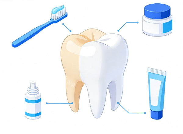 牙齿美白前后对比图片