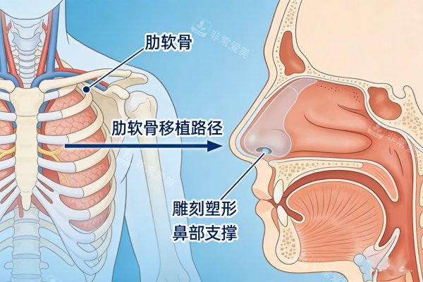 肋骨隆鼻卡通图展示 肋骨隆鼻卡通图展示