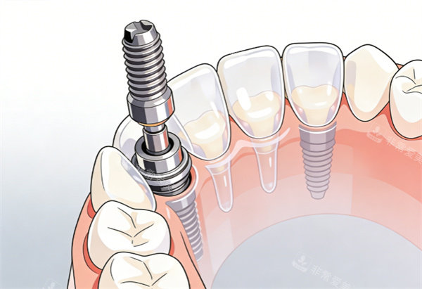 牙齿种植动画示意图展示