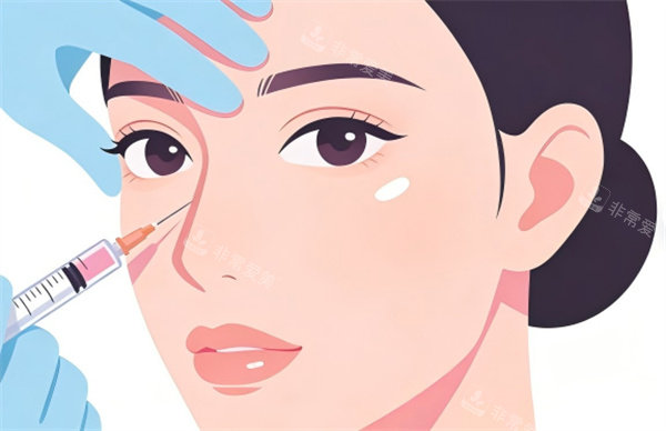 隆鼻注射卡通图片