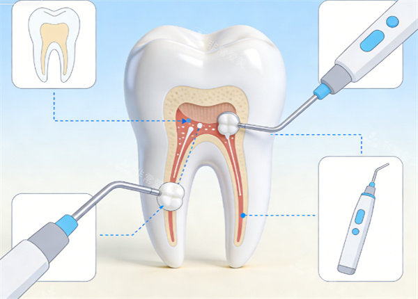 牙齿清洁插画图片