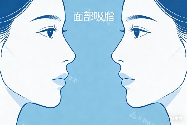 面部吸脂卡通图一览