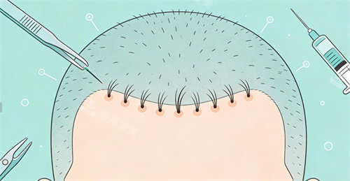 发际线种植卡通展示照片