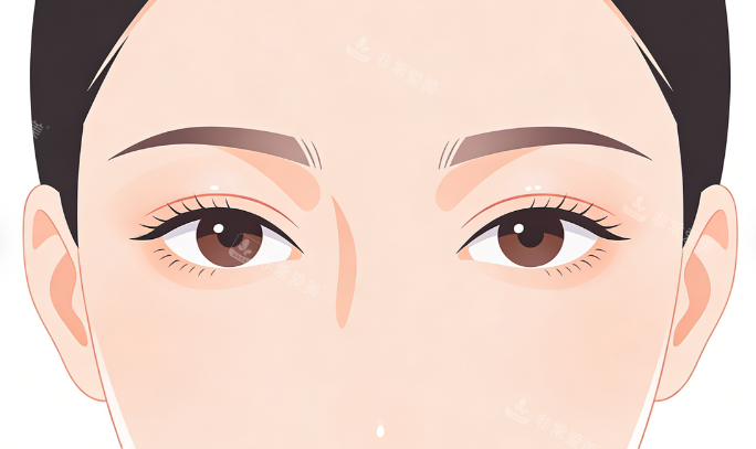 双眼皮术后效果示意图