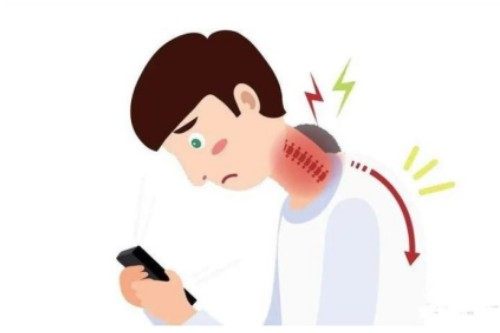 玩手机导致富贵包卡通图