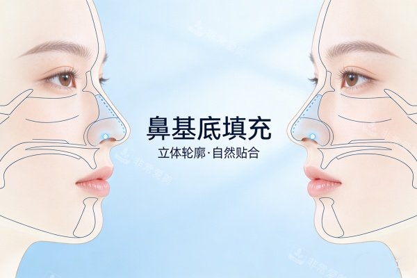 鼻基底填充卡通图展示