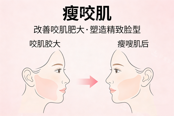 咬肌注射針劑卡通圖展示