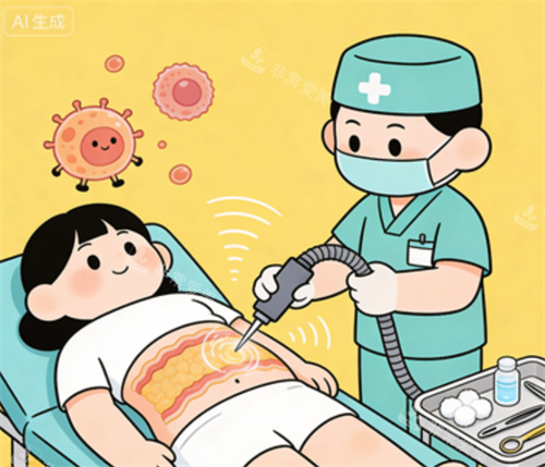 吸脂手术卡通图