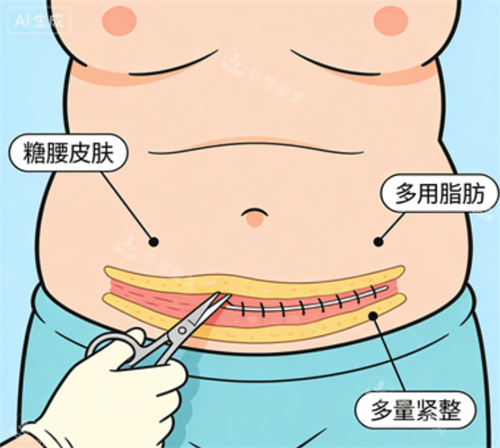 腹壁成形作用