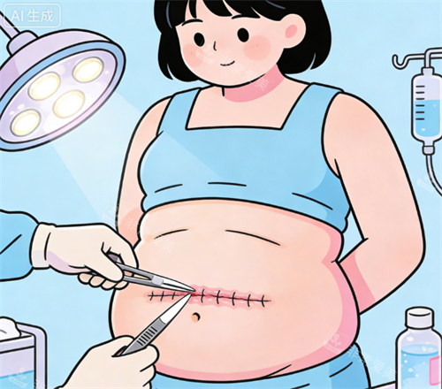 腹壁成形手术图