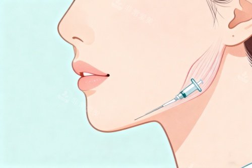 脸部注射美容卡通图