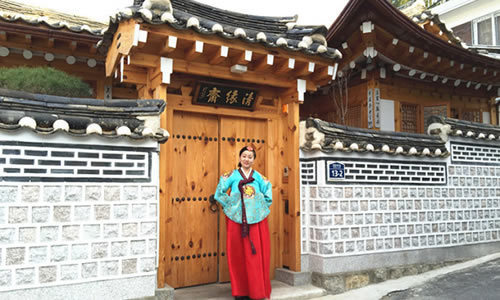 韩国旅游景点传统韩屋