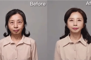 韩国优雅人整形带来60岁做拉皮/上下眼睑手术真实图片！