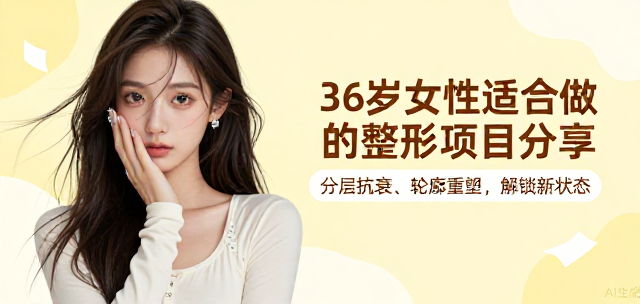 36岁女性适合做的整形项目：分层抗衰、轮廓重塑，解锁自然年轻新姿态！