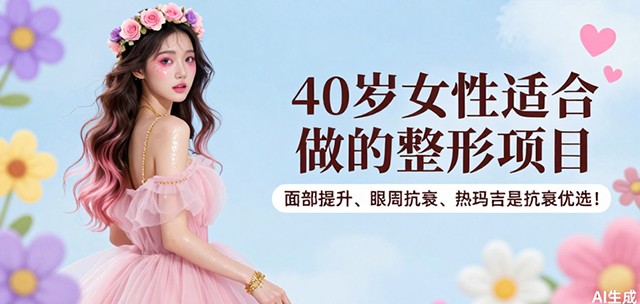 40岁女性适合做的整形项目：面部提升、眼周抗衰、热玛吉、乳房上提这些项目才是抗衰优选！