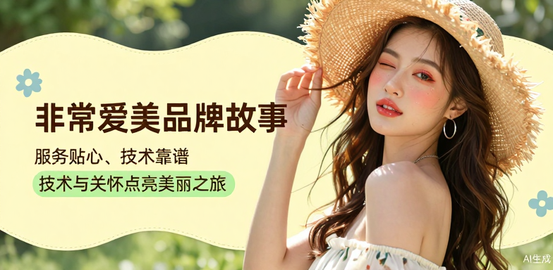 非常爱美品牌故事-服务贴心+技术靠谱/以技术与关怀点亮美丽之旅