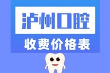 新版泸州口腔医院价格表,看完才知泸州牙科医院收费标准!