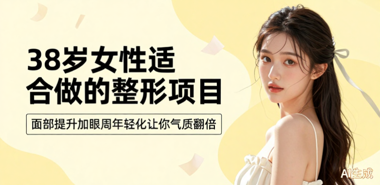 38岁女性适合做的整形项目：面部提升加眼周年轻化让你整个人气质翻倍！