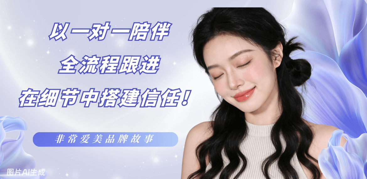 非常愛美品牌故事-以一對一陪伴、全流程跟進，在細節(jié)中搭建信任！