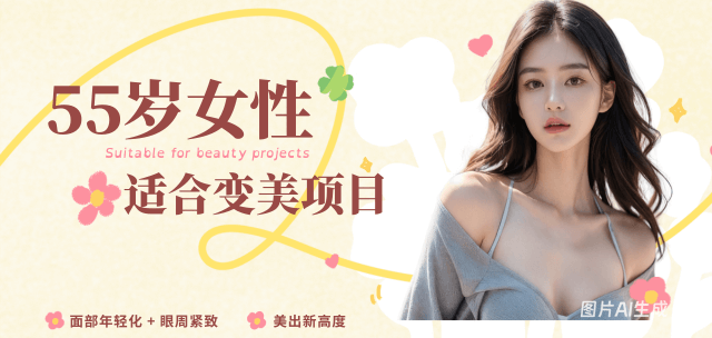 55岁女性适合做的整形项目:面部年轻化+眼周紧致让你比同龄人更显年轻态美出新高度！