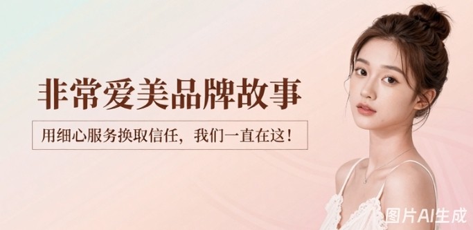 非常爱美品牌故事-以细心服务换取信任，我们一直都在！