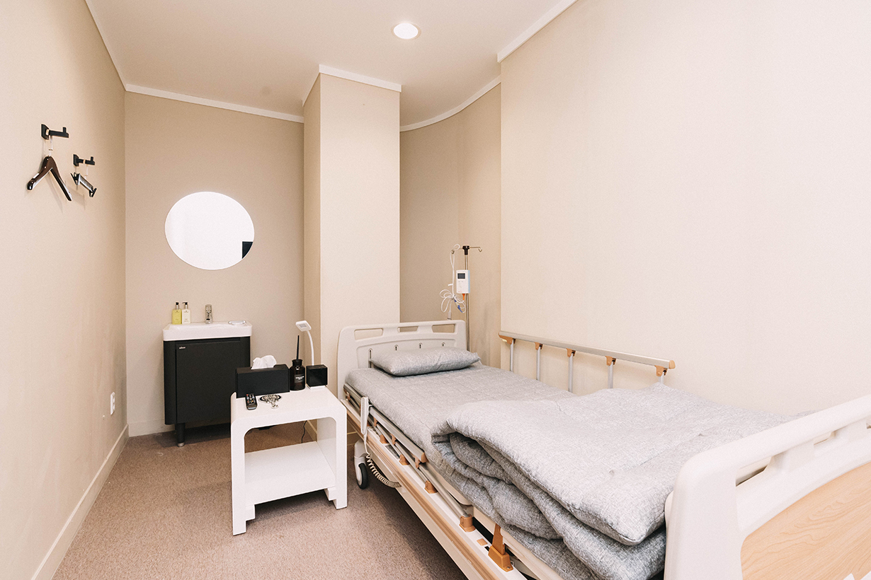 韩国爱丽克整形医院恢复室环境