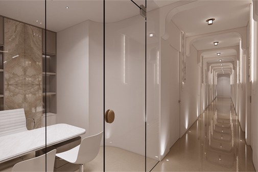 韩国德希尔皮肤科麻浦公德分院走廊