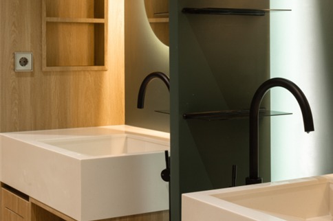 韩国greeny皮肤科医院洗漱区