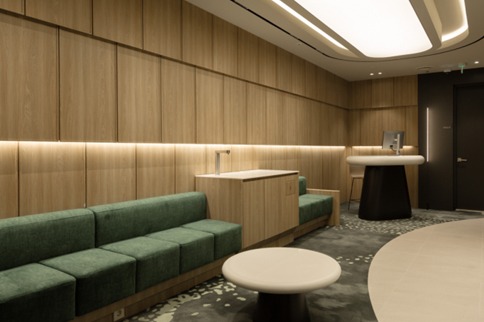 韩国greeny皮肤科医院休息区