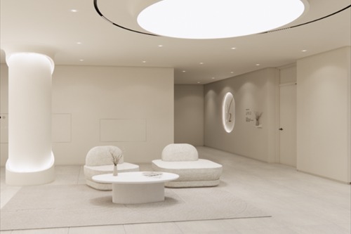 韩国Half皮肤科大邱店休息区图