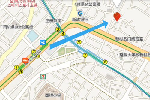 YaKorea 弘大民宿(YaKorea Hostel Hongdae)地图