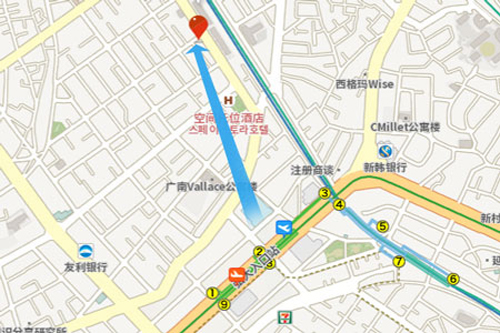 弘大Kbook9民宿(Kbook9 Guesthouse)地图位置