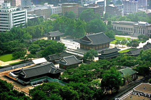 韩国德寿宫俯瞰景