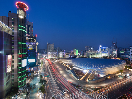 韩国首尔东大门设计广场DDP夜景