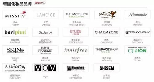 韩国化妆品品牌