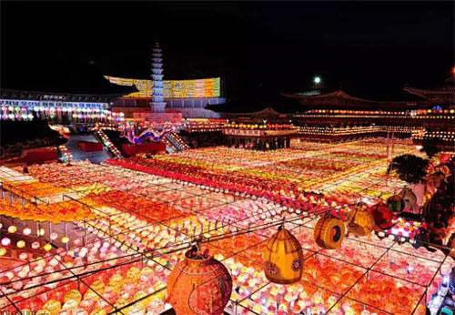 三光寺 燃灯节