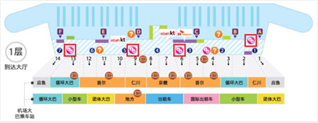 韓國仁川機(jī)場地圖